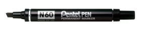 Permanentmarker N60 lõigatud otsaga 3,9/5,5mm must, Pentel /12/480