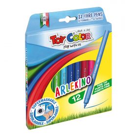 Viltpliiatsid 12 värvi Arlekino ''Play with us'' kartongkarbis, Toy Color /48 EOL