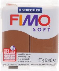 Polümeersavi Soft 57g karamellipruun, Fimo /6