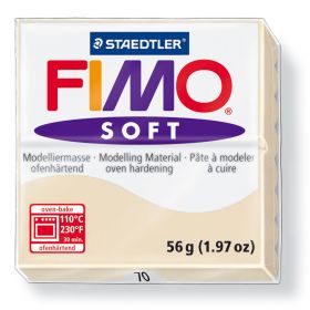 Polümeersavi Soft 57g liivapruun, Fimo /6