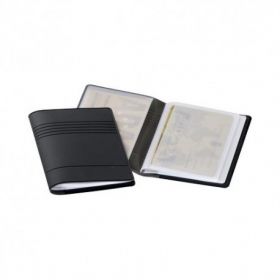 Magnetkaardimapp Durable, paindlik ja praktiline mapp, läbipaistva taskuga 10-le krediitkaardile, (54x85mm) must