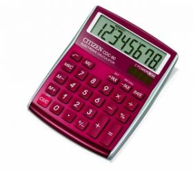 Kalkulaator CDC80RDWB punane lauale RP, Citizen /10