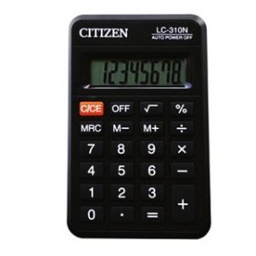 Kalkulaator Citizen LC-310N tasku, must /20