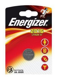 Patarei Energizer CR2016 liitium, 3.0V