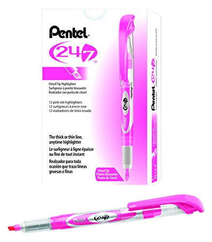 Tekstimarker 24/7 SL12 roosa, Pentel /12/576