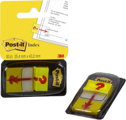 Järjehoidja Post-it 680-32 50tk/pk, 25,4x43,2mm, korduvkinnitus''?''/12/36 TELLIMISEL