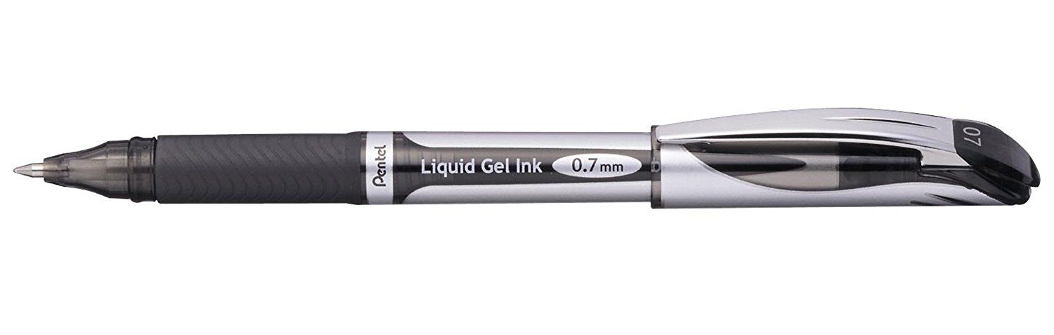 Geelpliiats EnerGel XM 0,7 must, Pentel /12/576