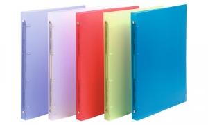 Rõngaskaaned A4 2r 15mm läbipaistev värvivalik, Exacompta /20