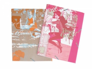 Plastmapp kummiga A4 ''Couple'' 2 motiivi Exacompta