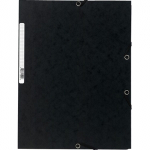 Kartongmapp kummiga A4 55501E must, Exacompta /25/425