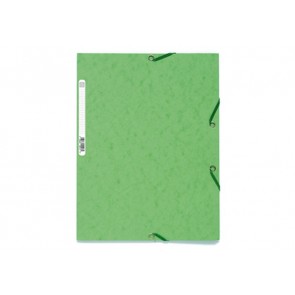 Kartongmapp kummiga A4 55513E laimiroheline, Exacompta /25