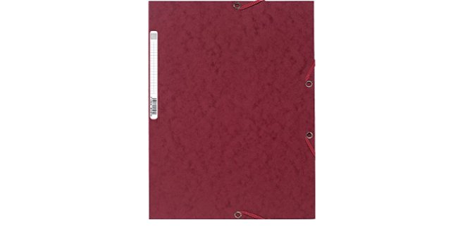 Kartongmapp kummiga A4 55525E kirsipunane, Exacompta /25