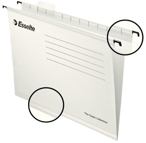 Rippmapp Pendaflex Eco Esselte A4 valge/25