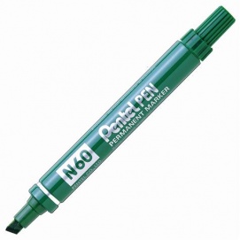 Permanentmarker N60 lõigatud otsaga 3,9/5,5mm roheline, Pentel /12/480