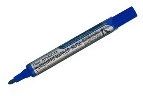 Permanentmarker Maxiflo NLF50 ümara otsaga 2-4,5mm sinine, Pentel /12/288