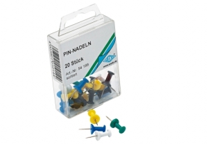 Korktahvlinõelad 20tk värvivalik, Wedo /10