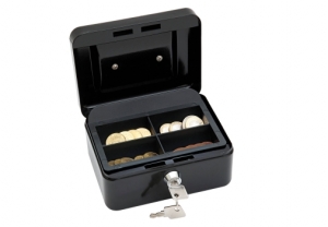 Rahakarp 6'' Nr.1 153x125x69mm must, Wedo