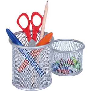 Pliiatsitopsid metallist 2tk, hõbe, Wedo