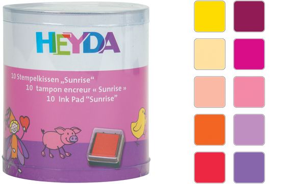 Templipatjade kompl. Sunrise, 10värvi, Heyda/6