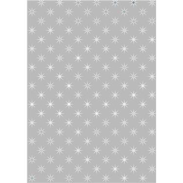 Kartong Heyda A4/200g helkiv täht hõbe/10