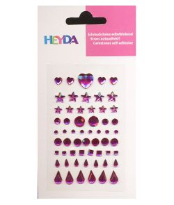 Dekoratiivkivid iseliimuvad 58tk roosa Heyda/5