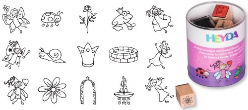 Templite komplekt Printsess+Haldjas 15tk/pk, Heyda/6 (CP)