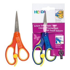 Käärid lastele 13cm terav ots vedruga värvivalik, Heyda /12