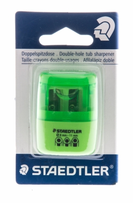 Pliiatsiteritaja Noris Club, 2 ava, konteineriga,roheline, Staedtler/10