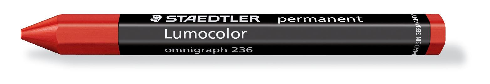 Kriit punane permanentne Lumocolor Omnigraph, Staedtler /12