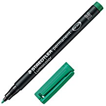 Permanentmarker Lumocolor M 1,0mm roheline, Staedtler /10