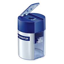 Pliiatsiteritaja 1 ava- ja kaanega Noris Club, metallist teritaja ning konteineriga, Staedtler /10