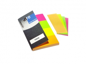 Järjehoidjad 4 värvi 20x50mm paber, Infonotes /12/240