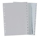 Vahelehed 1-6 plastik valge, Lands /50