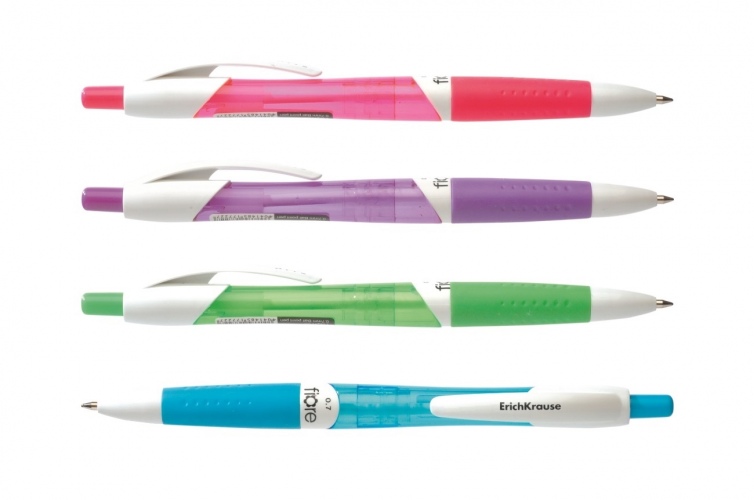 Pastapliiats lülitiga Fiore 0,7mm sinine, Erich Krause /12