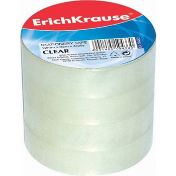 Kleeplint 12mmx33m läbip. 4tk/pk, Erich Krause