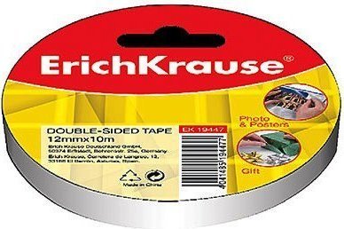 Kleeplint kahepoolne 12mmx10m, Erich Krause /24