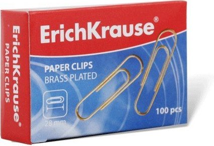 Kirjaklamber 28mm, vask 100tk/pk, Erich Krause /24/144