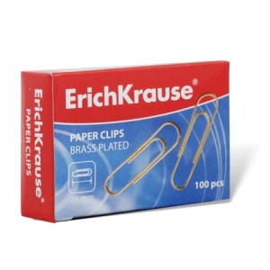 Kirjaklamber 33mm, vask 100tk/pk, Erich Krause /24/144