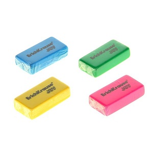 Kustutuskumm ''Rõõm'' 4x2x1cm värvivalik, Erich Krause (CP) /36