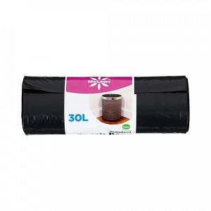 Prügikotid 30l 56x64cm must 30tk/rl McLean/24