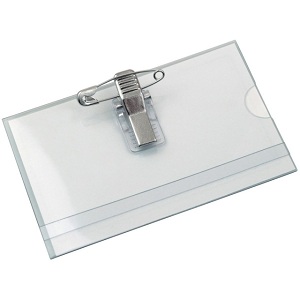 Nimesildihoidja Forpus näpits ja nõelklambriga 54x90mm /50