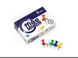 Korktahvlinõelad Forpus värvivalik 100tk/pk /10