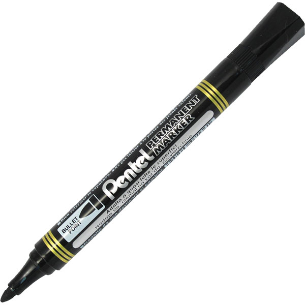 Permanentmarker N850 ümara otsaga 4,2mm must, Pentel /12/576
