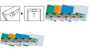 Kileümbrik Recycology plastik A4 laiem külg suletav valge/10/500