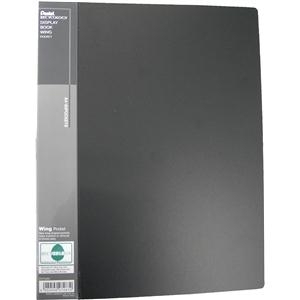 Menüükaaned 60taskut A4 Wing must, Recycology, Pentel 6/24