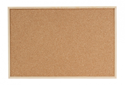 Korktahvel Bi-Silque ECONOMIC 120x60cm puit raamiga