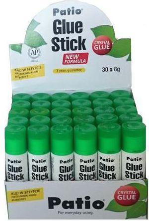 Liimipulk 8g Crystal Geel 30tk müügialusel, Patio /30