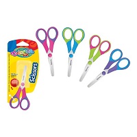 Käärid lastele 14cm, kummeeritud sõrmeavadega värvivalik, Colorino /12/240