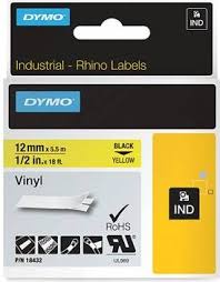 Dymo lint Rhinole Vinyl 12mm must/kollasel/5