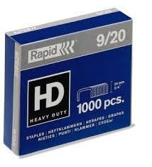 Klambrid 9/20 tsink 1000tk/pk, Strong, Rapid /50